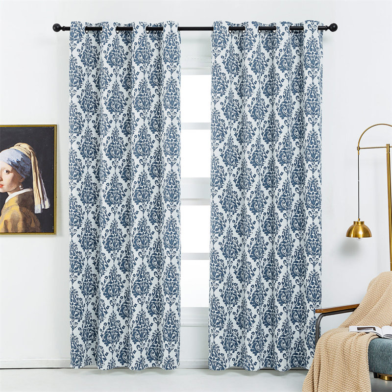 Darrie Blackout Curtains / Drapes Pair, 52" W x 84" L, Deep Khaki