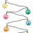 Kurt Adler Indoor/Outdoor UL 10-Light Peace Sign Light Set, 11.5ft