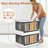 Michalyn 2 Clear Storage Bins with Lids Stackable Drawer 72L-1220858879