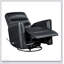 Fauteuil oscillant inclinable avec mouvement pivotant et revêtement en similicuir respirant pour un confort de salon luxueux-1186532936