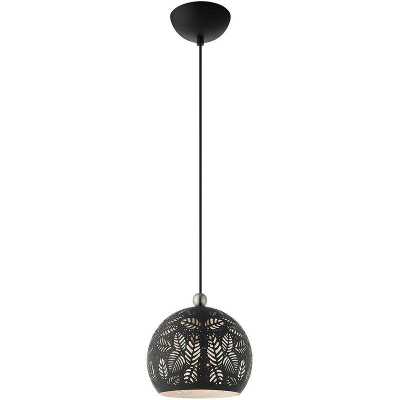 Luminaire suspendu à globe unique à 1 lumière