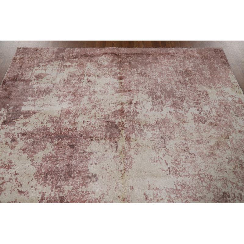 Tapis abstrait fait à la main 6 x 9