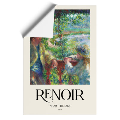 Near The Lake by Pierre-Auguste Renoir - No Frame Print