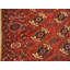 Tapis rouge à motif géométrique tribal Bokhara Tekke