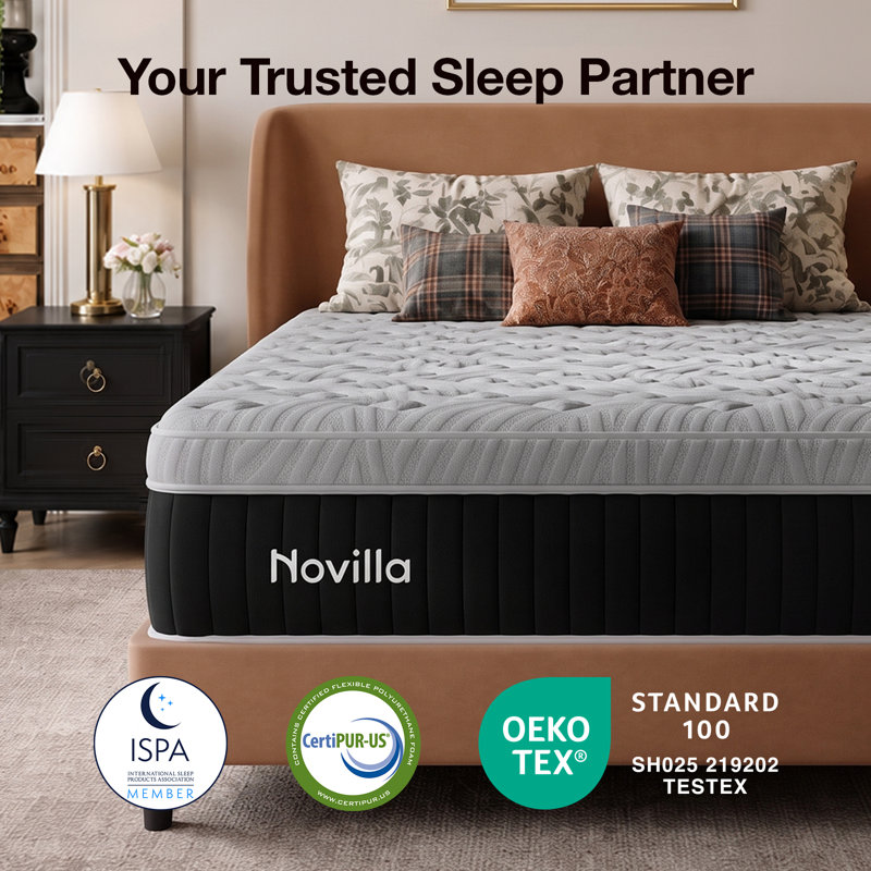 Novilla Cooling Zones Support Pocket Sprung Mattress, 25cm, Double (4'6)