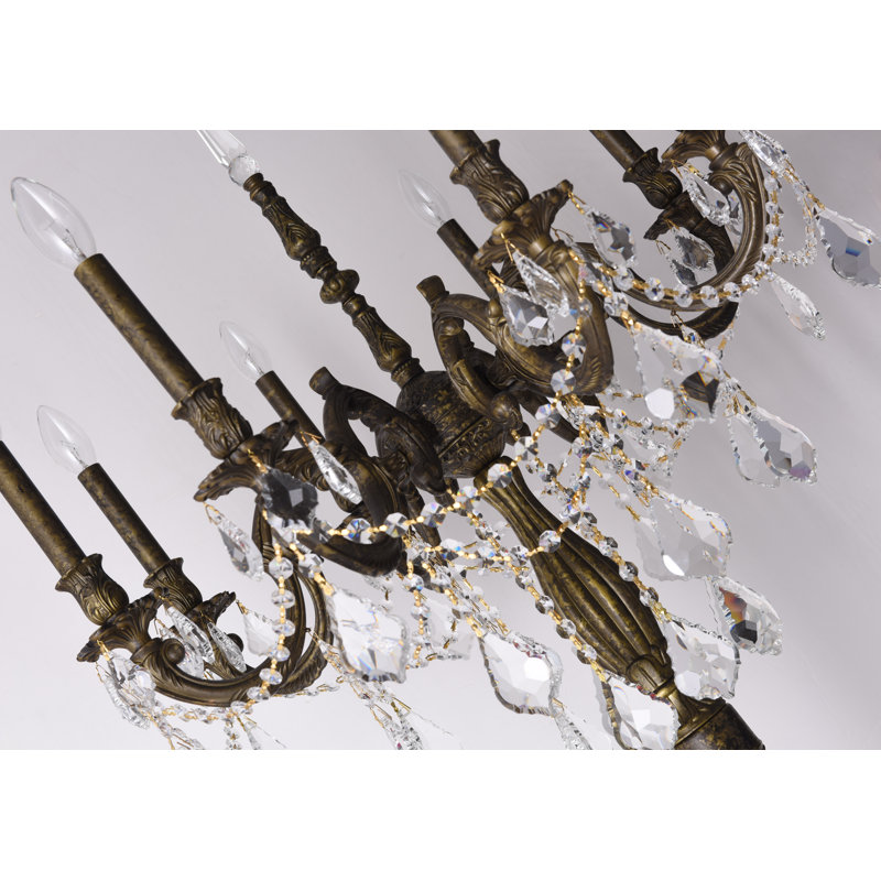 Lampe candélabre sur pied 62 "Porchella, Bronze