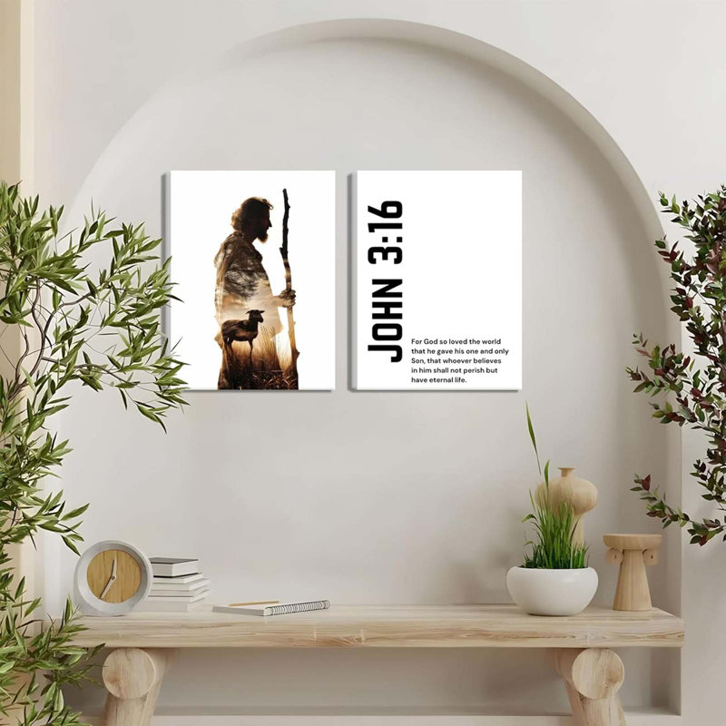 2 Piece Wrapped Canvas Print, 40 cm H x 30 cm W