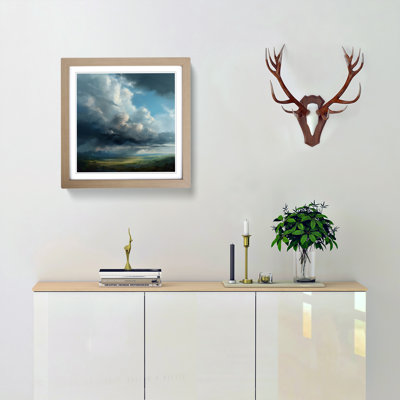 Cloudy Sky Realism - Framed Print