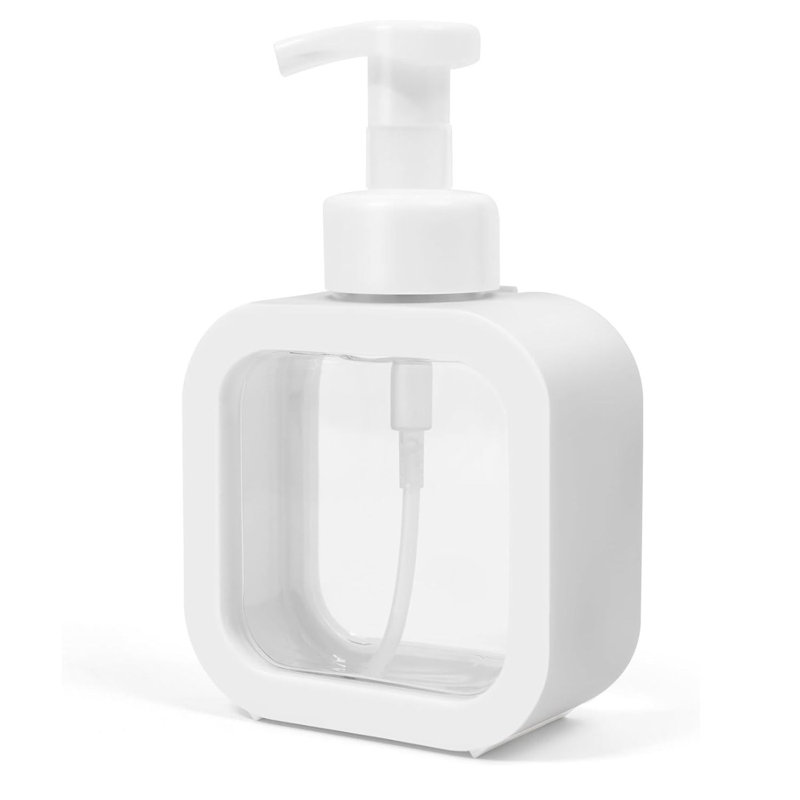 Distributeur de savon moussant avec pompe blanche 10 oz avec étiquettes
