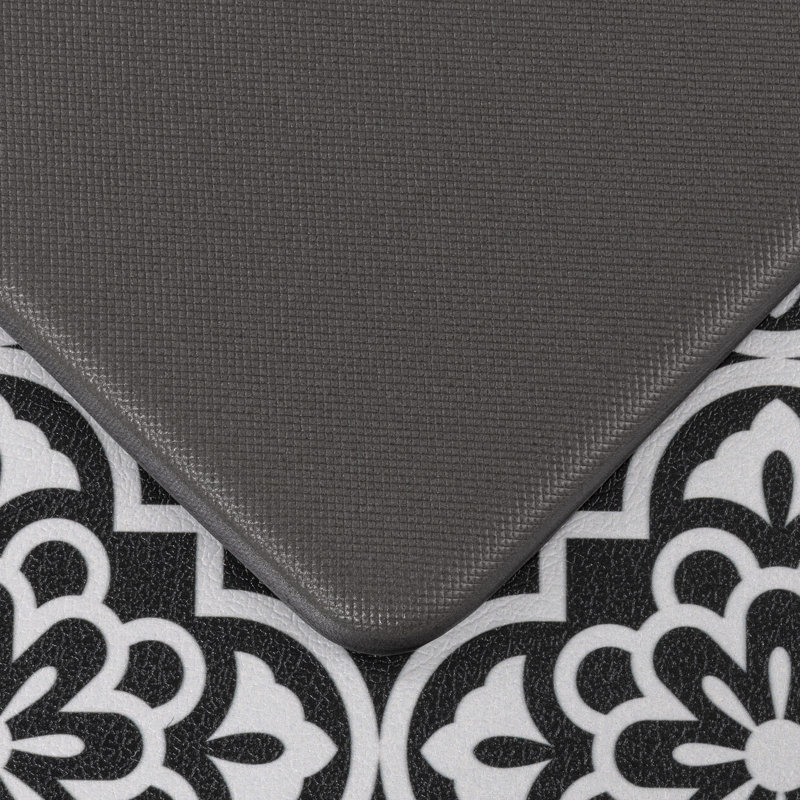 Tapis de cuisine antidérapant et antidérapant, Black