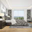 Ensemble de housse de couette à motif géométrique minimaliste v graphics-38757642