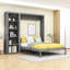 Lit escamotable en bois avec tablettes multifonctionnelles-987222061-987222058