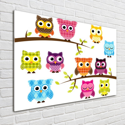 Colorful Owls - Print