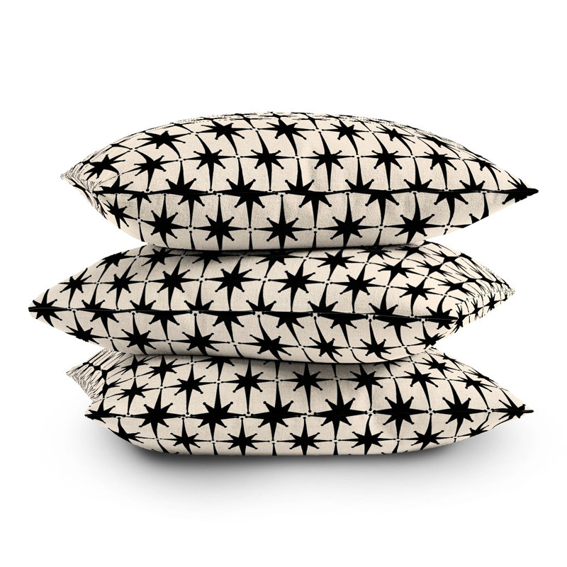  Geometric Shape Polyester Indoor/Outdoor Throw Pillow, 18" x 18"