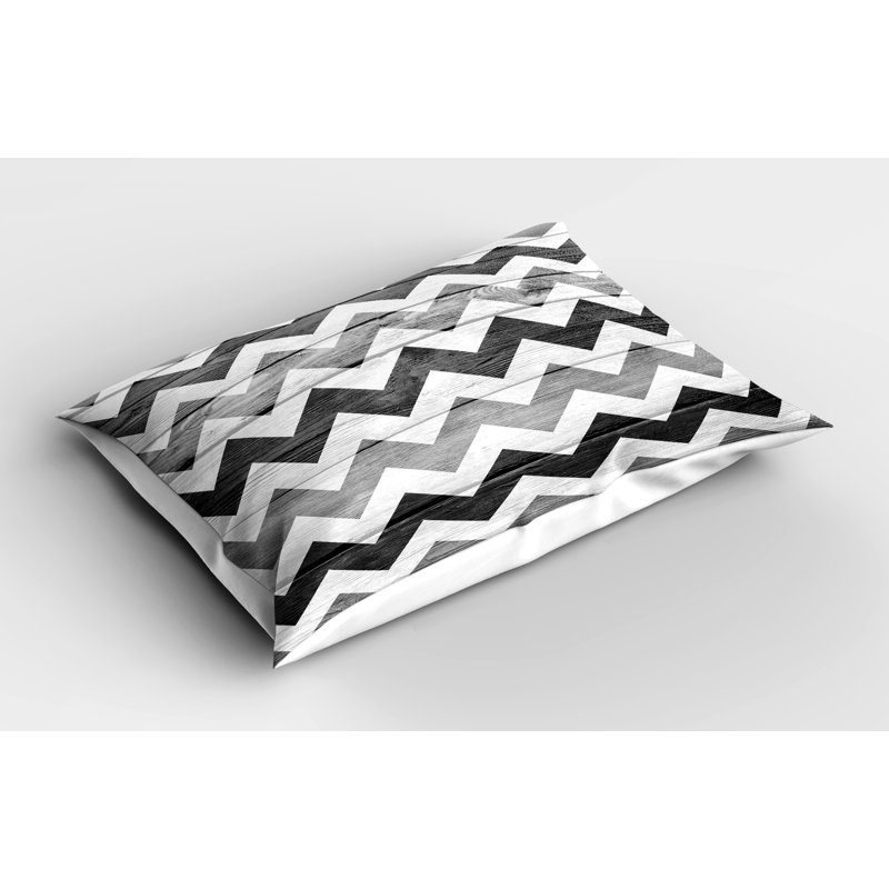 Ensemble de 2 taies décoratives à motif de chevrons Ambesonne, H 20 po x l 30 po