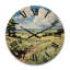 Horloge murale en bois massif Norgard-1699864574
