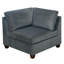 Modulaire - 3 pièces en gris: Fauteuil d'angle en tissu de chenille et avec cadre en bois gris: Fascinant
