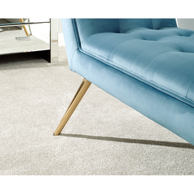 Absolon Velvet Upholstered Bench, Teal