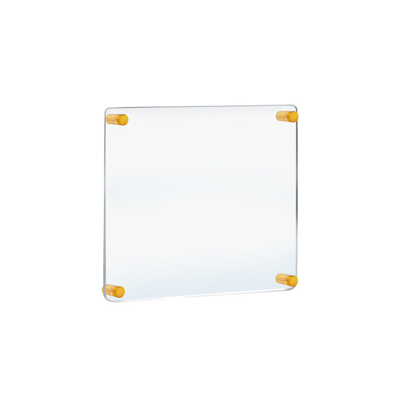 Floating Acrylic Gallery Wall Set of Four Floating Frames with Stand Off Caps: 16” x 16” Graphic Size, Overall Frame Size: 20” x 20”