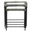 Trois tables gigognes galvanisées trois pièces pour la décoration du vestibule et le support à plante d'intérieur dans le bureau, fabrication en fer, 15,8 lb