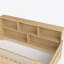 Lit en bois avec garde-corps et tablette de rangement-828799885-828799886