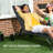 Outdoor Tanning Chair With Wheels, Black, 5 Adjustable Positions, For Patio, Beach, Yard, Pool, Adult Black Folding Positions And Camping Gear