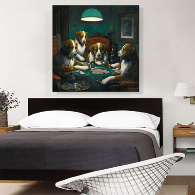 " The Poker Game 1894 " by Cassius Marcellus Coolidge Painting Print