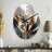 Abstract Shapes And Lines IV - Pear Shape Large Abstract Marble 3D Wall Clock-105566244