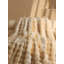 Jeté texturé en fausse fourrure beige-116502106