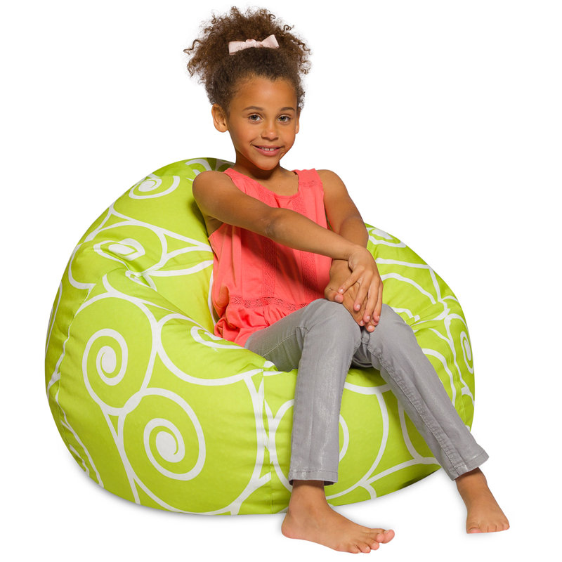Fauteuil à billes pour enfants, adolescents et adultes - Rempli de perles souples, comprend une housse amovible et lavable à la machine - Plusieurs couleurs, tailles et tissus, y compris nylon doux et toile avec motifs