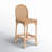 Lacie Rattan Scalloped Edge Bar Stool-2004969797
