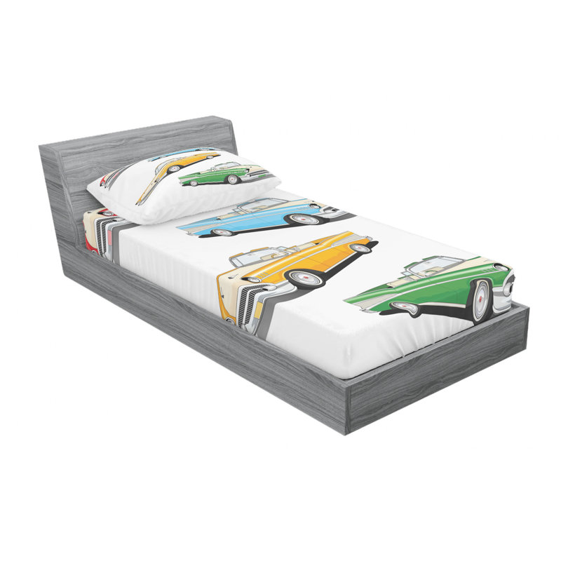 Microfiber Sheet Set, Twin Sheet Set with Fitted Sheet