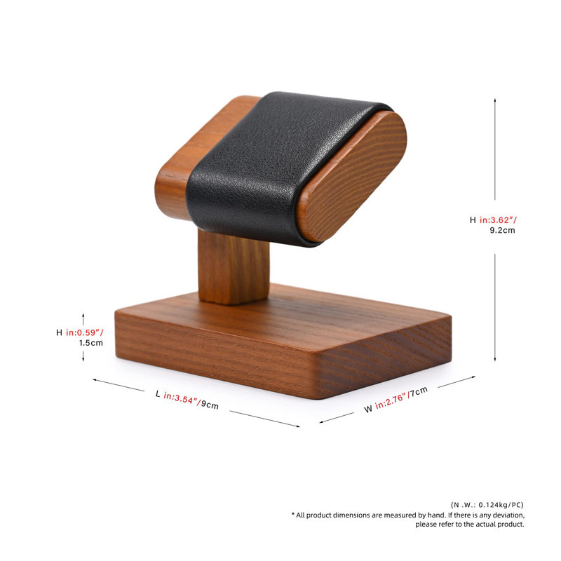 Présentoir à montre en bois massif pour hommes