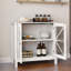 Armoire de cuisine avec portes doubles en verre