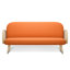 Housse pour canapé-lit réversible en tissu de polyester réversible avec fermeture à glissière 3 côtés-96484507-87758522