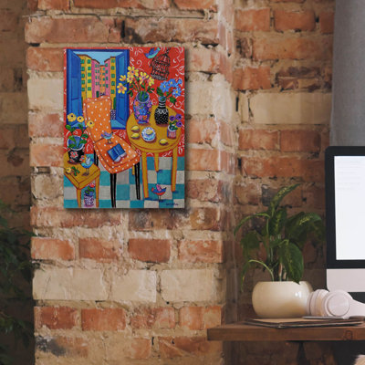 «Happy Interior-Menton» par Holly Wojhan, art mural sur toile