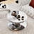 31.5" Round Coffee Table In Clear Mirror