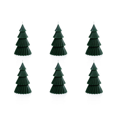 Twinkle Tree Decorative Holiday Candles, Set of 6