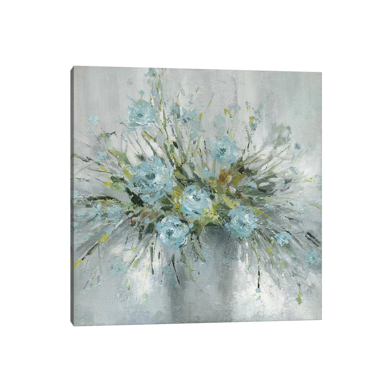 Blue Bouquet III by Carol Robinson - Painting on Canvas, Wrapped Canvas, 66.04 cm H x 66.04 cm W x 3.175 cm D