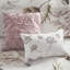 Édredon 8 pièces très grand - rosé avec motif floral imprimé, bourre et coussins décoratifs