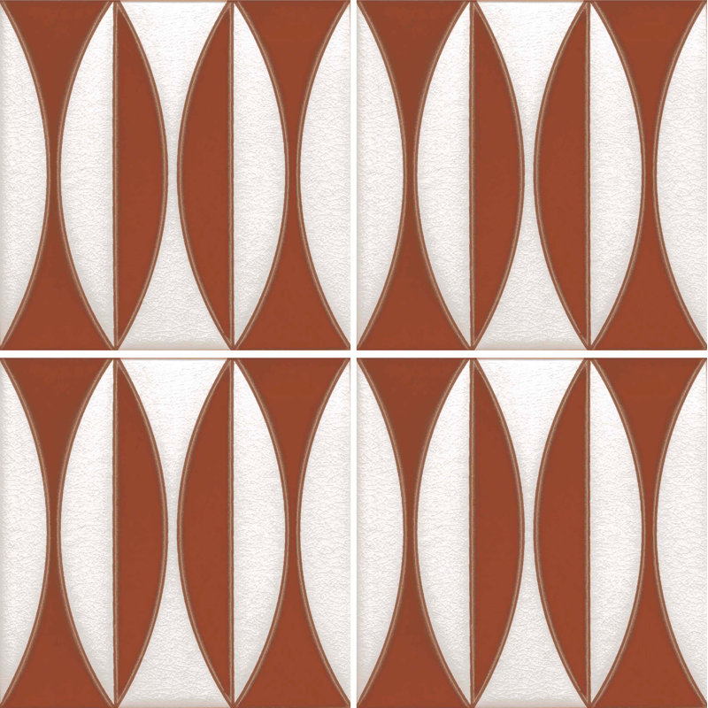 Carreau de céramique 8 "x 8", Terre cuite