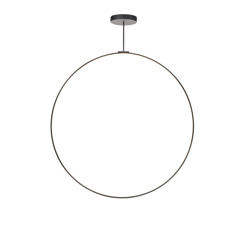 Cirque 1 - Light LED Pendant, 107.75" H x 60" W x 0.75" D, Black