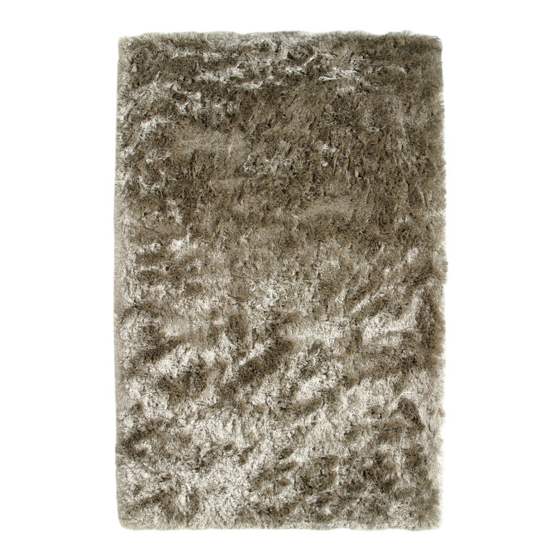Tapis taupe tissé à la main Kailyn, Rectangle 5 pi x 8 pi