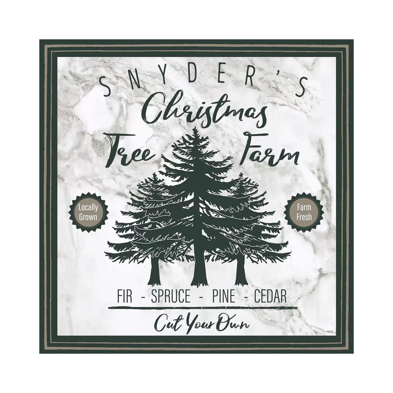 Taupe Christmas Sign I by Elizabeth Medley - Wrapped Canvas Print, 45.72cm H x 45.72cm W x 1.905cm D