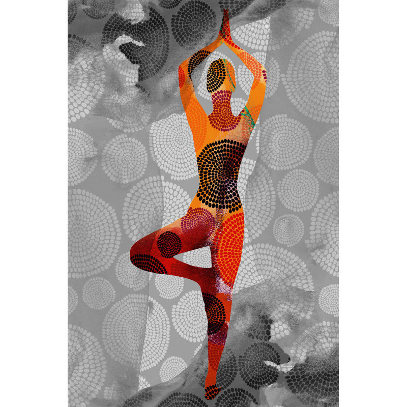 Yoga Pose I - Wrapped Canvas Print, 122cm H x 81cm W x 3.8cm D