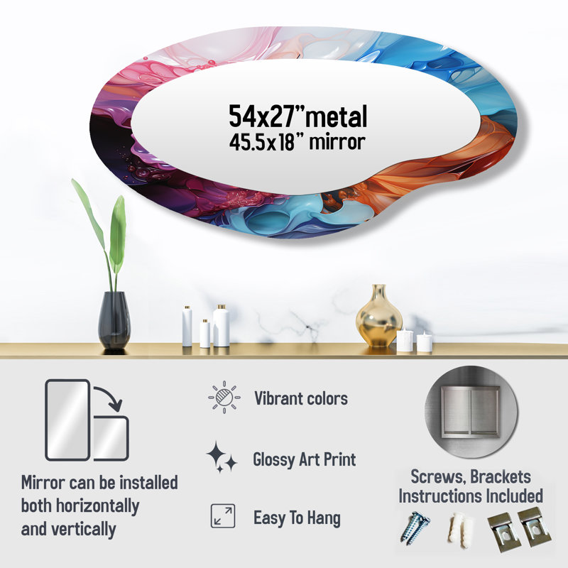 Miroir mural grand arc-en-ciel Rainbow Charm