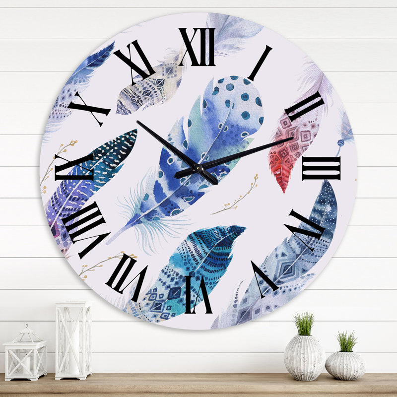 Horloge murale bohémienne et éclectique, Grand