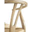 Chaise d'appoint en bois massif brun