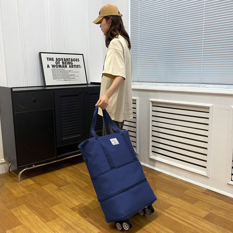Valise légère pliable extensible à roulettes