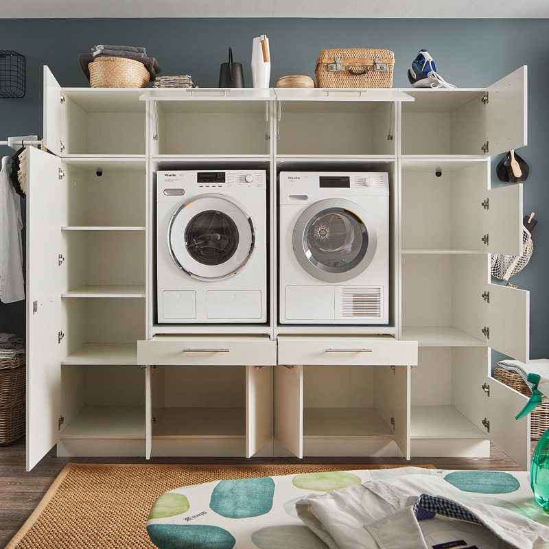Laundreezy D Utility Unit - 235 x 200 cm, White